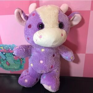 Purple cow stuffed animal